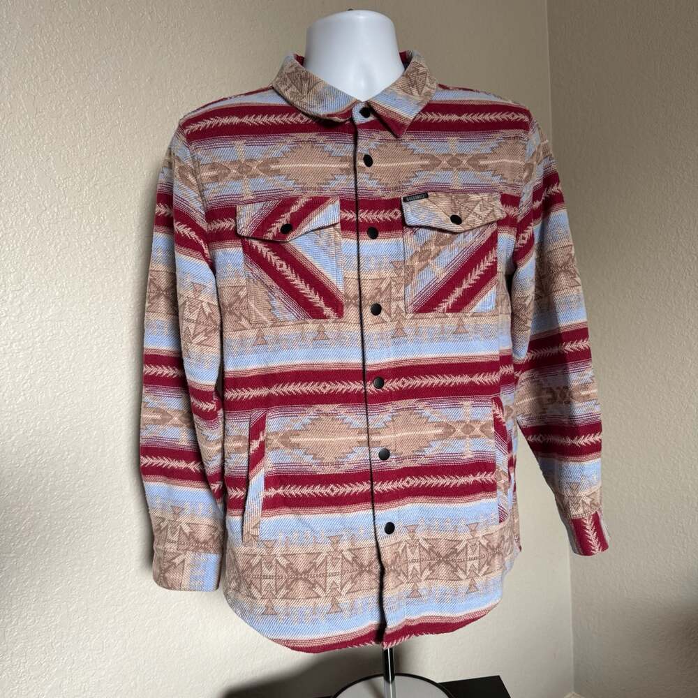 Rock & Roll Denim Men's Brushed Twill Aztec Jacquard Shirt Jacket